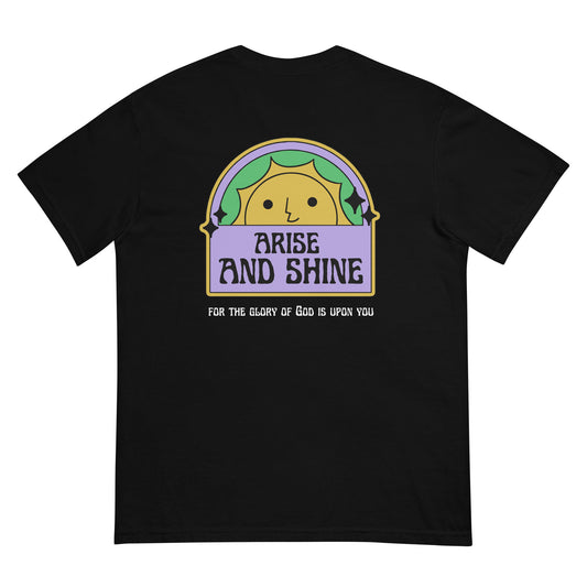 Arise and Shine Heavyweight tee - Black