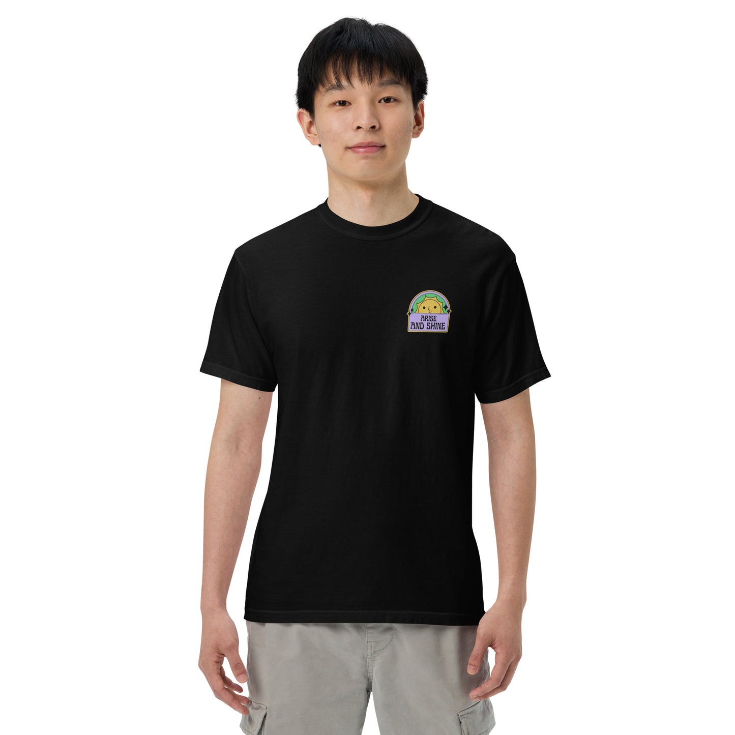 Arise and Shine Heavyweight tee - Black